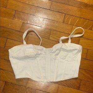 Zara White Corset Top